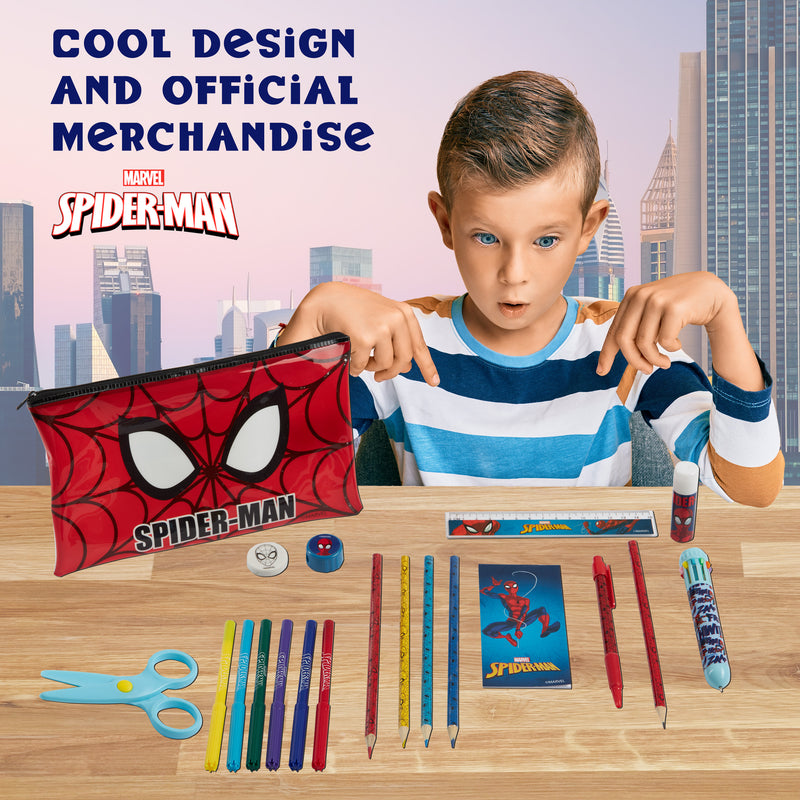 Marvel Spiderman Pencil Case for Kids, Filled Pencil Case with Stationery  Included - Get Trend