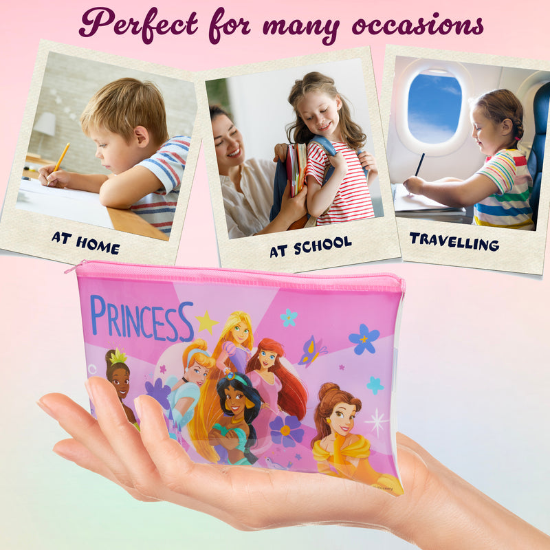Disney Princess Kids Pencil Case with Cute Stationery Included - Get Trend