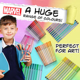 Marvel Spiderman Colouring Pens for Kids 60 Pcs, Felt Tip Pens - Boys Gifts