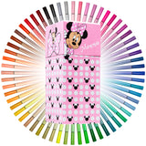 Disney Minnie Mouse Colouring Pens for Kids 60 Pcs, Felt Tip Pens - Girls Gifts (Pink)