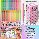 Disney Minnie Mouse Colouring Pens for Kids 60 Pcs, Felt Tip Pens - Girls Gifts (Pink)