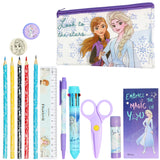 Disney Frozen Girls Pencil Case with Cute Stationery Included, School Supplies