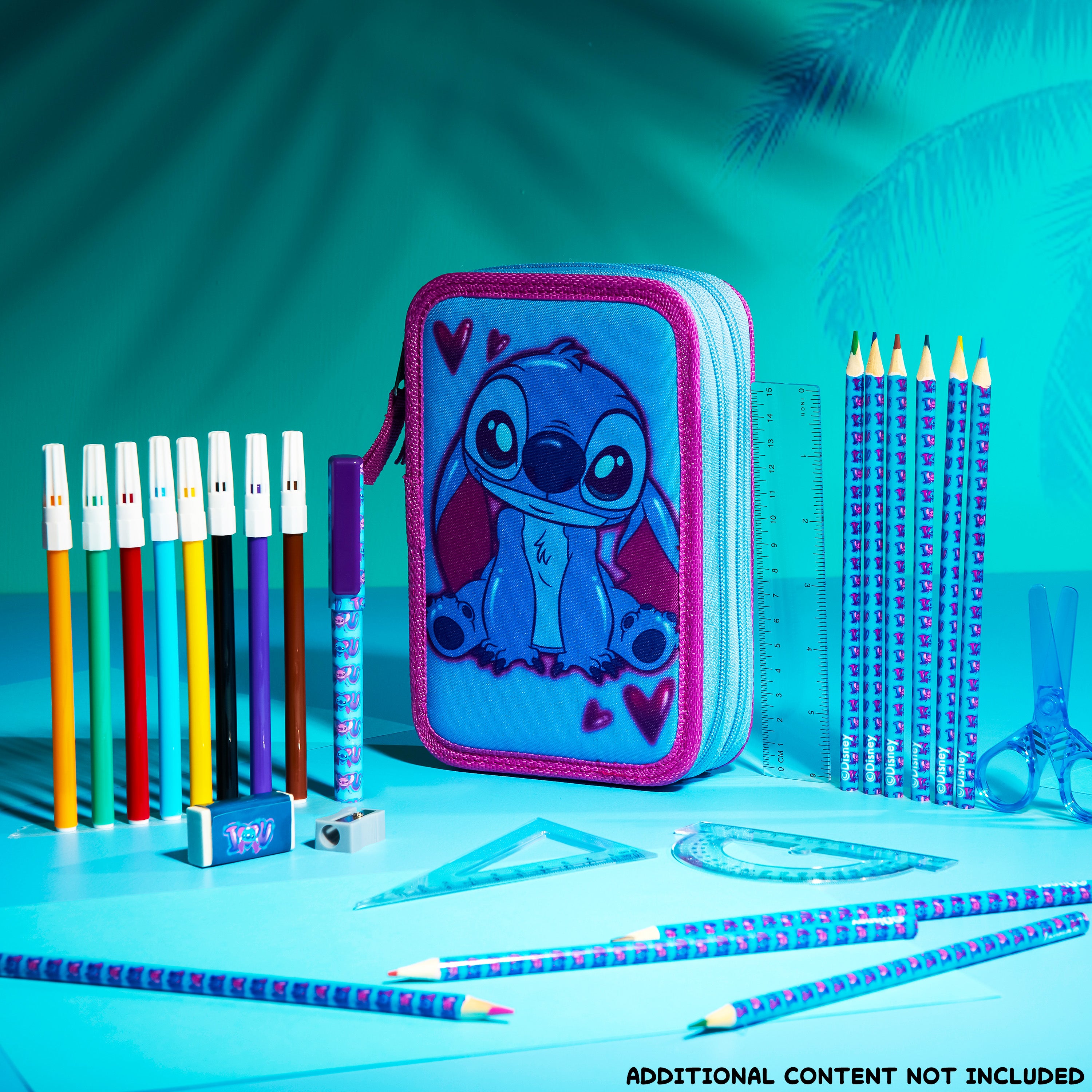 Disney Filled Pencil Case with Stationery for Kids, School Supplies - Get Trend