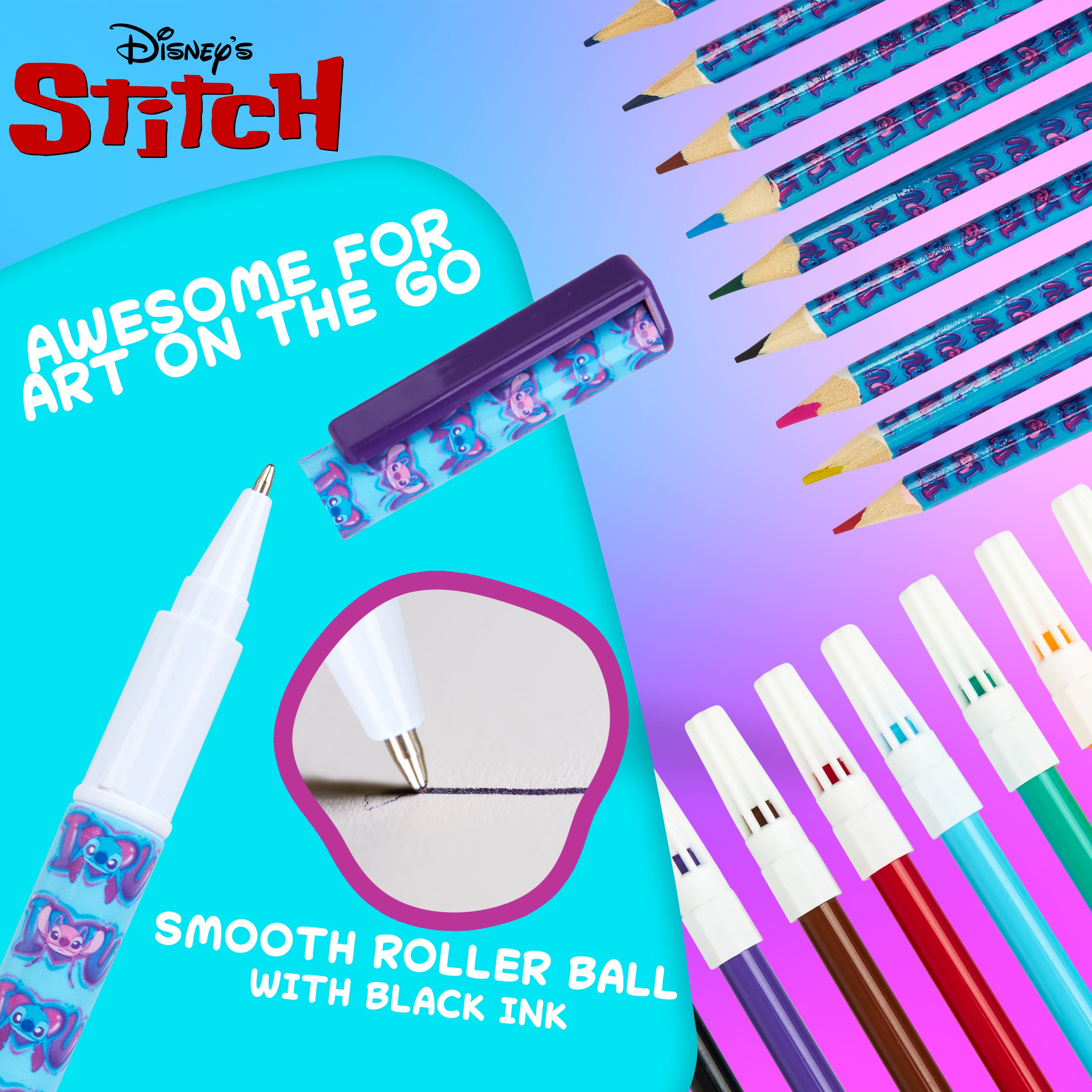 Disney Filled Pencil Case with Stationery for Kids, School Supplies - Get Trend