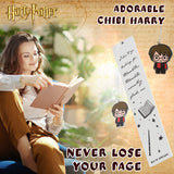 Harry Potter Metal Bookmark with Hanging Charm, School University Reading Gifts (Silver/Multi)