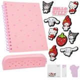 Hello Kitty A5 Diary and Stationery Set with Customisable Character Pins