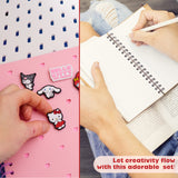 Hello Kitty A5 Diary and Stationery Set with Customisable Character Pins