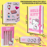 Get Trend Hello Kitty Sanrio Pencil Case Notebook Stickers and Pens Kawaii Stationery Set