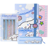 Get Trend Cinnamoroll Pencil Case Notebook Stickers and Pens Kawaii Stationery Set