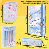 Get Trend Cinnamoroll Pencil Case Notebook Stickers and Pens Kawaii Stationery Set