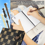 Get Trend Harry Potter Pencil Case Notebook Stickers and Wand Pens Stationery Set