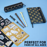 Get Trend Harry Potter Pencil Case Notebook Stickers and Wand Pens Stationery Set