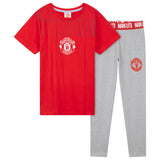 Manchester United F.C. Boys Pyjamas Set, Comfy 2 Piece Nightwear Set, Boys Gifts