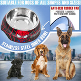 Marvel Dog Toy and Food Bowl Set, Squeaky Soft Toy and Non Slip Food Bowl- Dog gifts