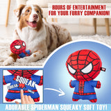 Marvel Dog Toy and Food Bowl Set, Squeaky Soft Toy and Non Slip Food Bowl- Dog gifts