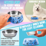 Disney Stitch Dog Toy and Food Bowl Set Squeaky Soft ToyNon Slip Food Bowl - Dog Gifts