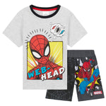 Marvel Boys Short Pyjama Set, Soft Breathable Lounge Wear - Spiderman - Get Trend