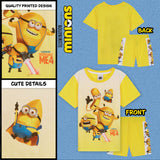 MINIONS Boys Pyjamas Set Short PJs Soft Breathable Loungewear - Get Trend