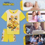 MINIONS Boys Pyjamas Set Short PJs Soft Breathable Loungewear - Get Trend