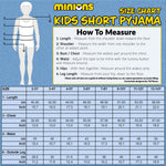 MINIONS Boys Pyjamas Set Short PJs Soft Breathable Loungewear - Get Trend