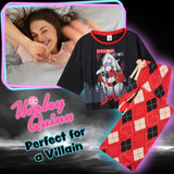 DC Comics Harley Quinn Womens Long Pyjama Set, Soft Breathable Loungewear