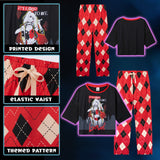 DC Comics Harley Quinn Womens Long Pyjama Set, Soft Breathable Loungewear