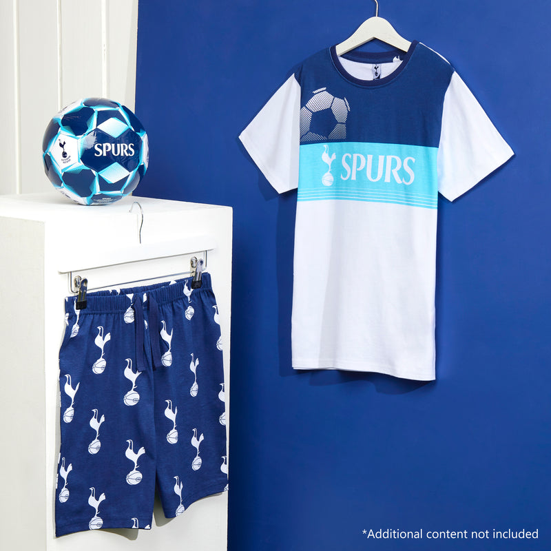 Tottenham Hotspur F.C. Boys Short Pyjamas Sets, Cotton Lounge Wear - Spurs Gifts - Get Trend