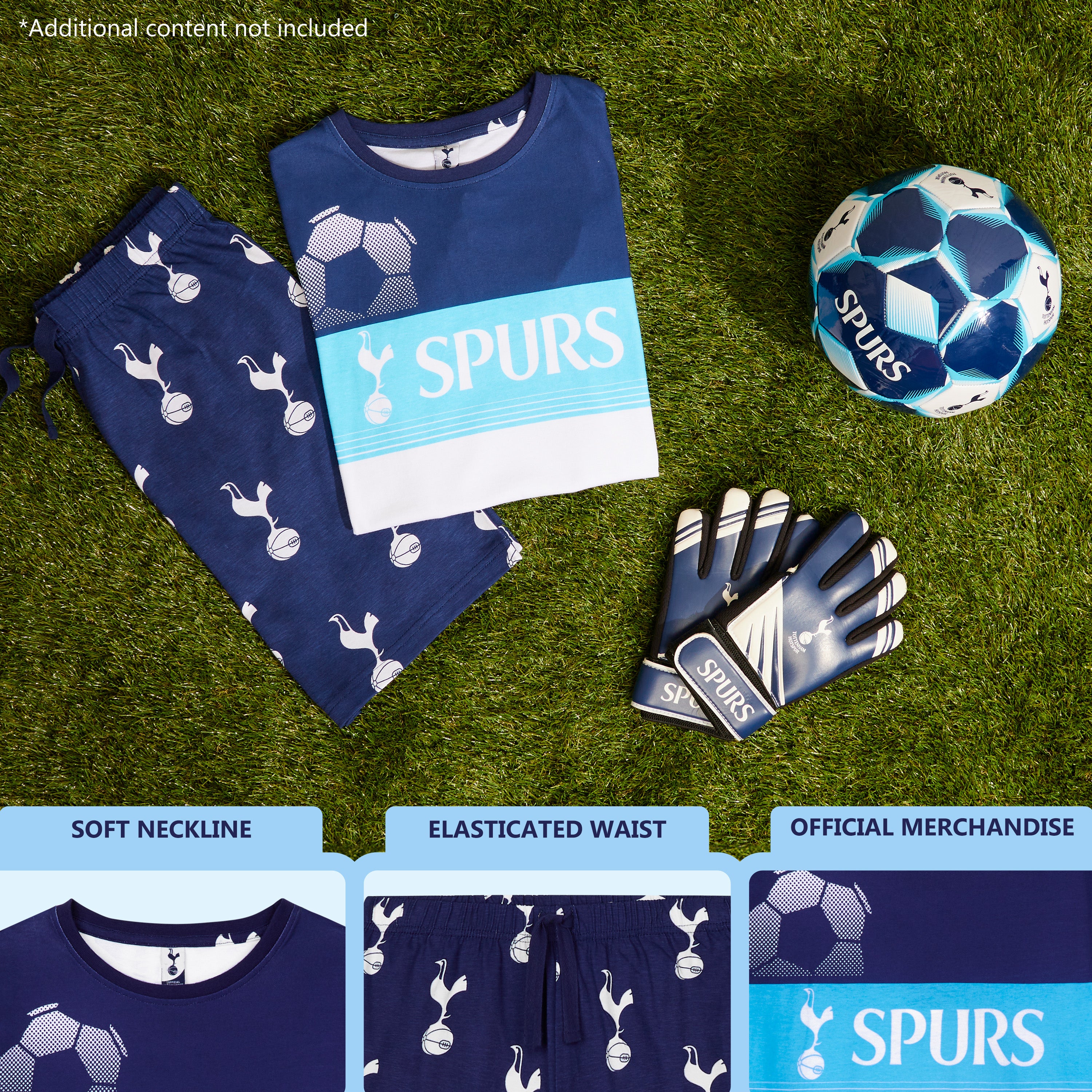 Tottenham Hotspur F.C. Boys Short Pyjamas Sets, Cotton Lounge Wear - Spurs Gifts - Get Trend