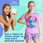Disney Stitch Girls Short Pyjama Set, Soft Breathable Lounge Wear - Stitch Gifts for Girls - Get Trend