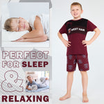 Get Trend Pyjamas for Boys Teens Short Football PJs Set Breathable Nightwear Loungewear Jammies Sleepwear Boys Gifts - Get Trend