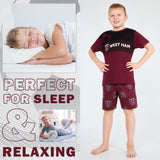 Get Trend Pyjamas for Boys Teens Short Football PJs Set Breathable Nightwear Loungewear Jammies Sleepwear Boys Gifts - Get Trend