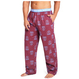 West Ham United F.C. Mens Pyjama Bottoms, Cotton Lounge Pants - West Ham Gifts
