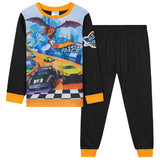 Hot Wheels Boys Long Pyjamas Set, Comfortable 2 Piece Nightwear Set - Boys Gifts