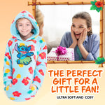 Disney Hoodies for Girls Boys, Kids Oversized Hoodie Blanket - Stitch Multicolored Hoodie - Get Trend