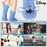 Disney Slipper Socks for Women and Teenagers Fleece Non Slip One Size