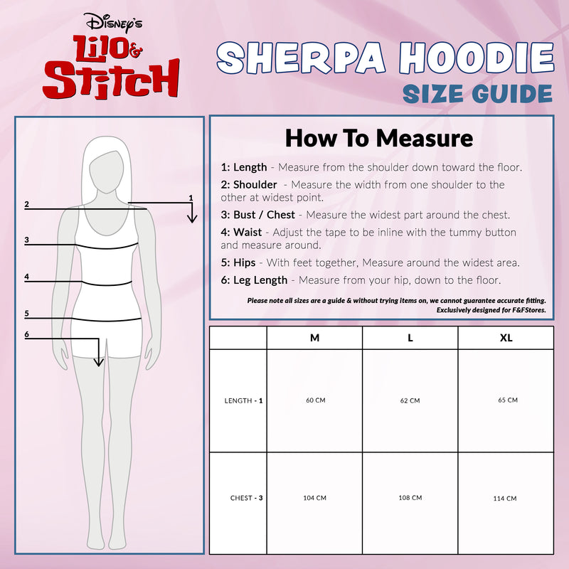 Disney Stitch Sherpa Hoodie for Girls, Zip Up Fleece Fluffy Hoodie for Kids Teens