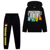 Pokemon Boys Tracksuit - 2 Piece Hoodie and Tracksuit Bottoms Set for Kids and Teenagers 5-14 Years - Gifts for Boys