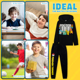 Pokemon Boys Tracksuit - 2 Piece Hoodie and Tracksuit Bottoms Set for Kids and Teenagers 5-14 Years - Gifts for Boys