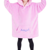 Disney Stitch Fleece Hoodie Blanket for Kids and Teenagers - One Size Fluffy Oversized Hoodie - Stitch Gifts