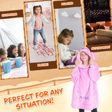 Disney Stitch Fleece Hoodie Blanket for Kids and Teenagers - One Size Fluffy Oversized Hoodie - Stitch Gifts