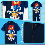 Sonic The Hedgehog Boys Swimming Costume Summer Holiday Essentials for Kids - Get Trend