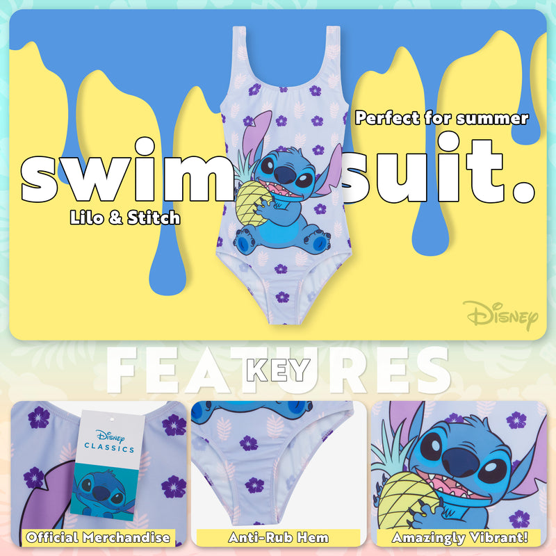 Disney Stitch Swimming Costume One Piece Swimsuit