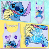Disney Stitch Girls Swimming Costume Stretchy One Piece Swimsuit