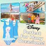 Disney Frozen  Girls Swimming Costume Stretchy One Piece Swimsuit Comfy Swimwear