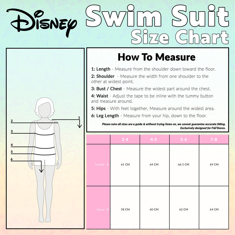 Disney Frozen  Girls Swimming Costume Full Swimsuit