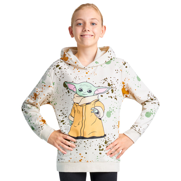 Disney Kids Hoodie - Baby Yoda Hooded Sweatshirt - The Mandalorian - Get Trend