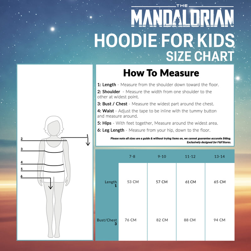 Disney Kids Hoodie - Baby Yoda Hooded Sweatshirt - The Mandalorian