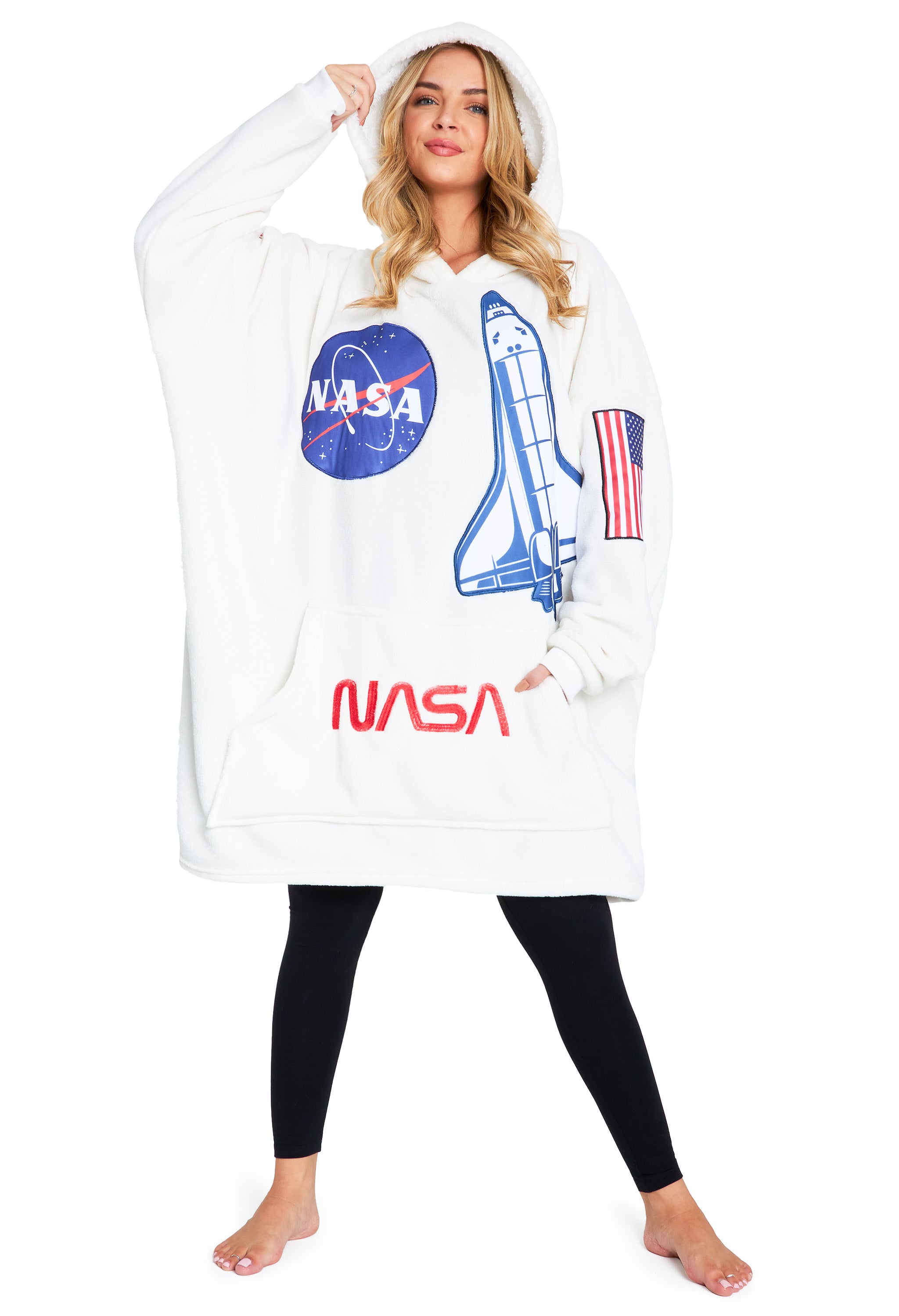 Nasa Blanket Hoodie for Men & Women - Oversized Fleece Hoodie - Get Trend