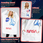 Nasa Blanket Hoodie for Men & Women - Oversized Fleece Hoodie - Get Trend