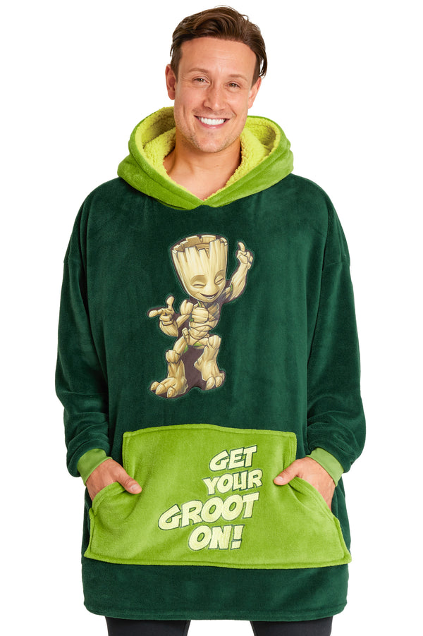 Marvel Oversized Hoodie Blanket for Men - Groot - Get Trend